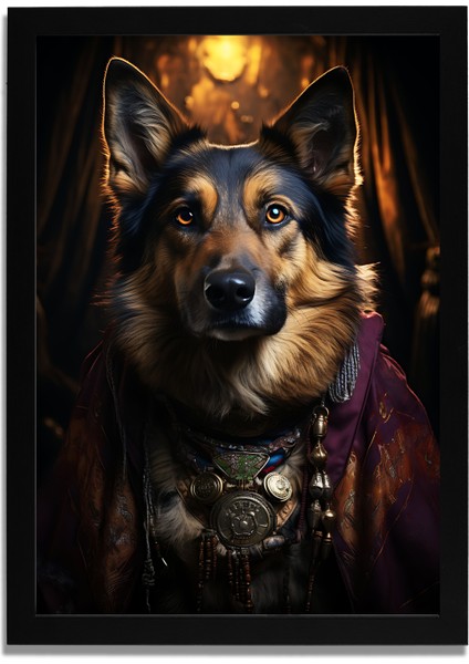 Yapay Zeka Görselli Mdf Plastik Çerçeveli Dekoratif Tablo