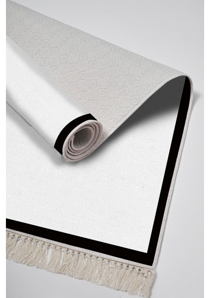 Kaymaz Dijital Mutfak & Salon Halı Toprak Saçaklı Dokuma E5001 Açık Gri fırsatları