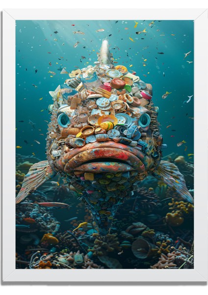 Yapay Zeka Görselli Mdf Plastik Çerçeveli Dekoratif Tablo fırsatları