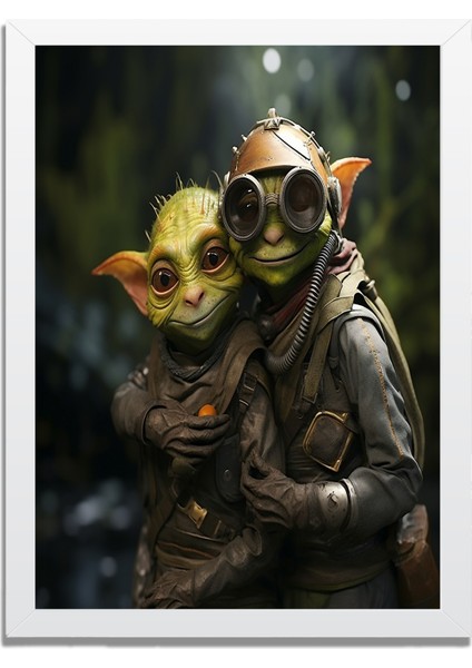 Yapay Zeka Görselli Mdf Plastik Çerçeveli Dekoratif Tablo fırsatları