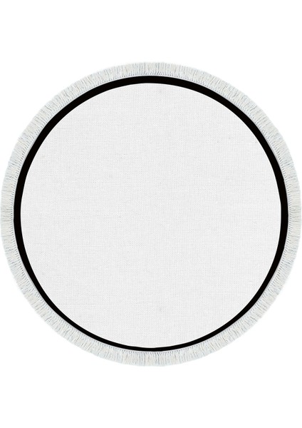 Kaymaz Dijital Mutfak & Salon Halı Toprak Saçaklı Yuvarlak Dokuma E5001 Açık Gri fiyatları