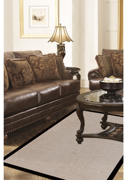 Kaymaz Dijital Mutfak & Salon Halı Saray Deri Dokuma E5001 Taupe