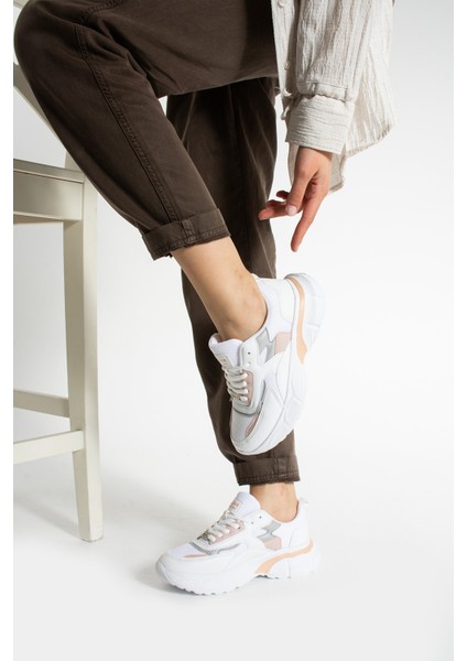 Babel Kadın Siyah Beyaz Günlük Spor Ayakkabı