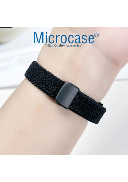 Xiaomi Mi Band 8/mi Band 9 ile Uyumlu 205MM Esnek Hasır Örgü Kordon Kayış - KY6553 modelleri