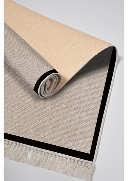 Kaymaz Dijital Mutfak & Salon Halı Saray Deri Saçaklı Dokuma E5001 Taupe fırsatları