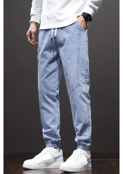 Reax Joss Beli ve Paçası Lastikli Ipli Jogger Kesim Erkek Jean Pantolon fırsatları
