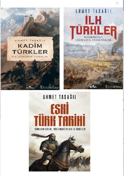 Kadim Türkler-Eski Türk Tarihi-Ilk Türkler-Ahmet Taşağıl 3 Kitap Set