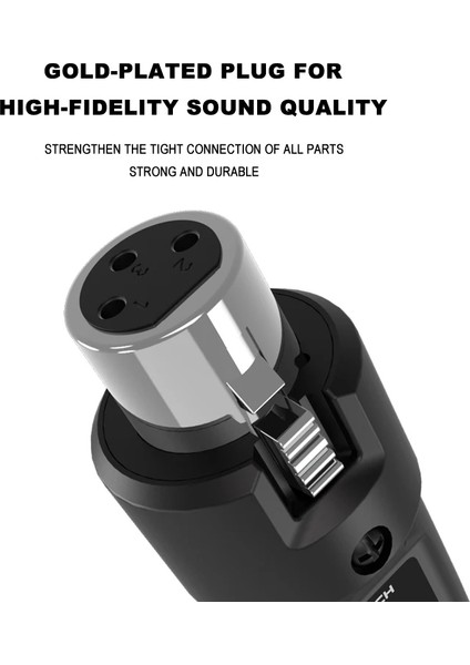 Uhf Kablosuz Mikrofon Gitar Ses Mikser Dönüştürücü Pa Sistemi Adaptör Xlr Verici ve Alıcı