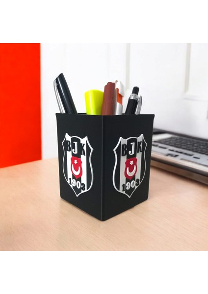 Beşiktaş Logo Kabartmalı Masaüstü Kalemlik