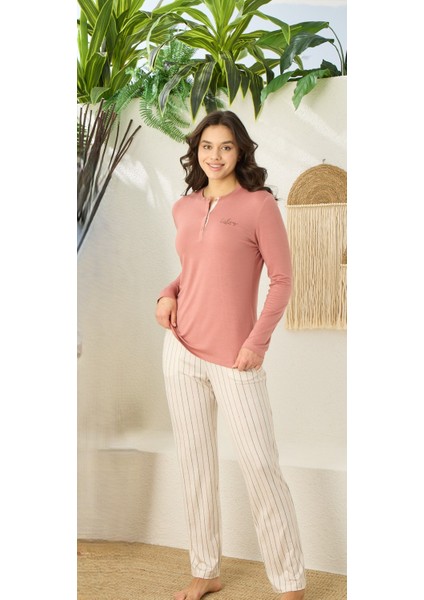 Uzun Kollu Pijama Takımı 3519