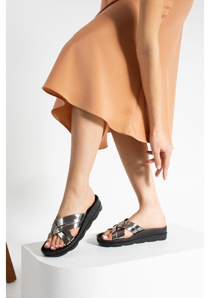 Pierre Cardin Altar Kadın Platin Terlik