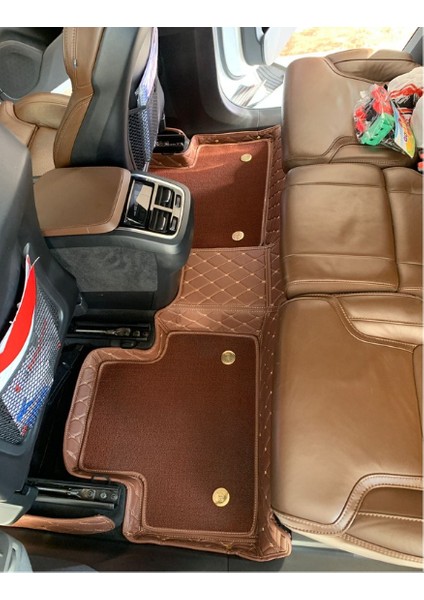 Volvo XC90 2015-2023 Arası 7 Kişilik Araca Özel 8d Çift Katmanlı Havuzlu Paspas Takımı modelleri