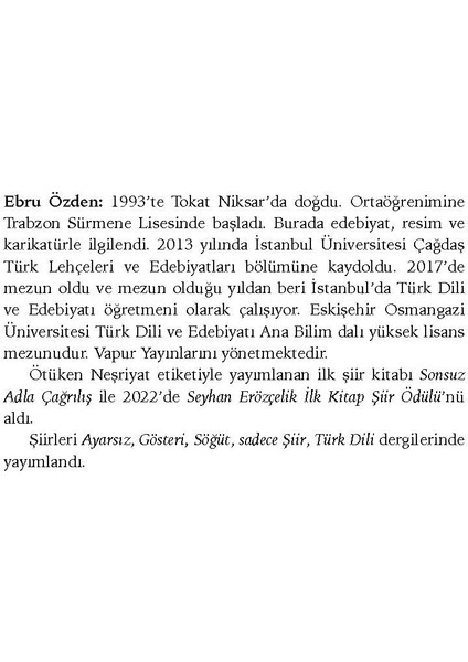 Bıktım Cehennemin Içimdeki Yerinden / Ebru Özden modelleri