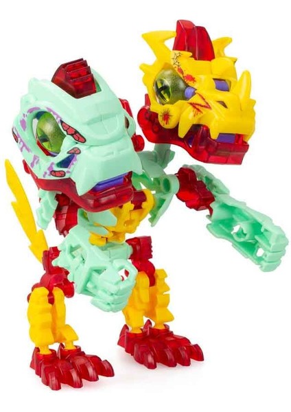 Sesli ve Işıklı Biopod Zombies Inmotion Ikili Dinozor Robot S4 - Lightning Dino ve Thunder