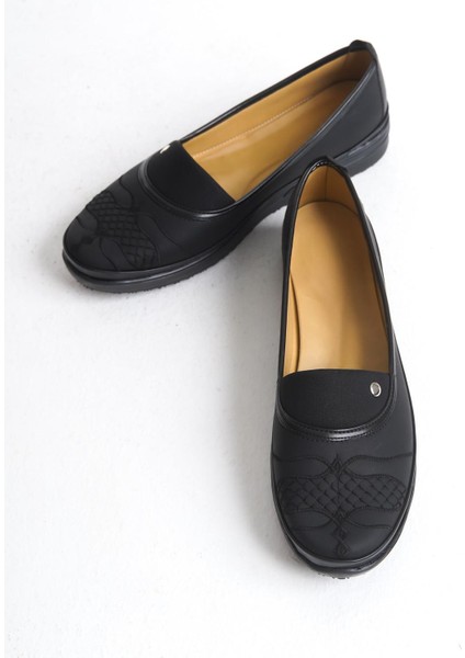 Kadın Comfort Ayakkabı Önü Desenli Tam Kalıp Ortopedik Taban Günlük Ayakkabı fiyatları