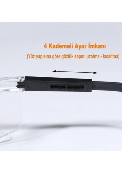 İş Güvenlik Gözlüğü Dayanıklı Ayarlı Şeffaf Koruyucu Laboratuvar Gözlüğ fırsatları