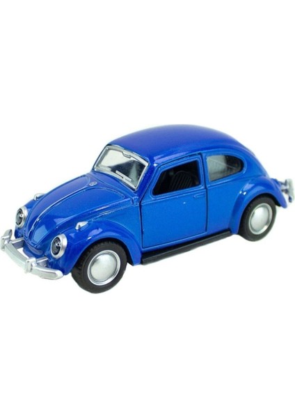 Isme Özel Lacivert Metal Vosvos Çek Bırak Araba Büyük Boy Uzun Model 12 cm