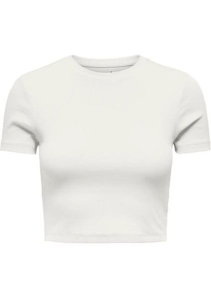 Onlbetty Life Ss O-Neck Kadın Crop T-Shirt 15311891 modelleri
