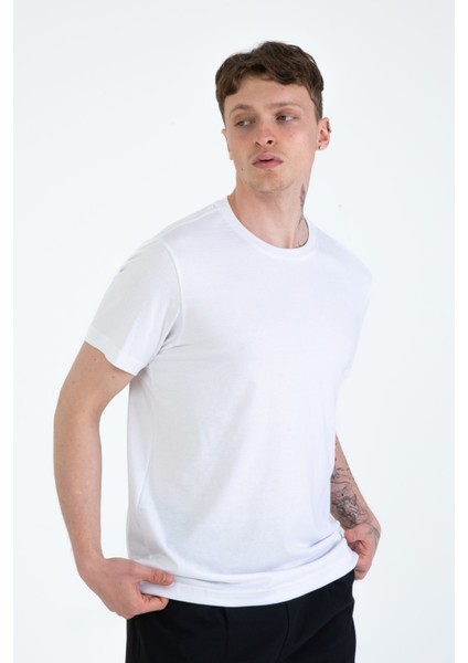 %100 Pamuk Regular Fit Erkek Basic T-Shirt, Tişört fırsatları