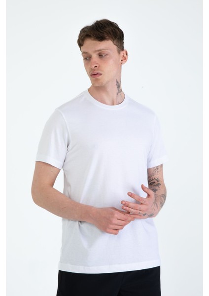 %100 Pamuk Regular Fit Erkek Basic T-Shirt, Tişört indirimleri