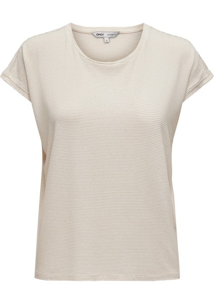 Onlclaudia S/s Glitter Top Noos Kadın T-Shirt 15318422 fırsatları