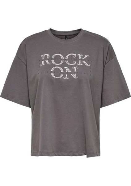 Onldolly Life S/s Studs Top Box Jrs Kadın T-Shirt 15312826