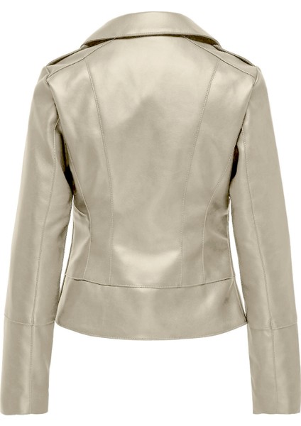 Onlkristel Faux Leather Biker Kadın Deri Ceket 15336105 fiyatları