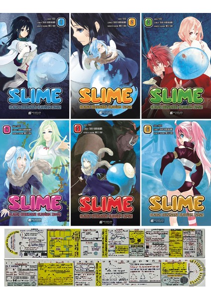 Slime Olarak Reenkarne Olduğum Zaman 6 Cilt Manga Seti + Mat. Öğreten Cetvel