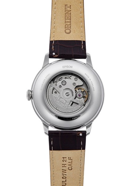 RA-AK0807R30B Kurmalı Otomatik Deri Kahverengi Bordo Kadran 42 mm Erkek Kol Saati fırsatları