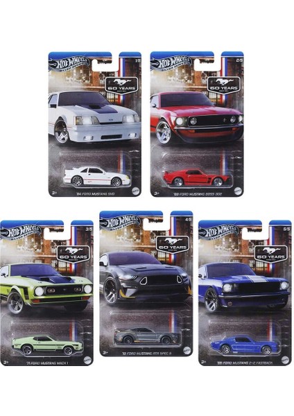 Hot Wheels Mustang 60 Years Set GRT01FM