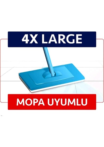 Mopa Uyumlu Yüzey Temizlik Havlusu 50Lİ X4 Adet Clear Motion