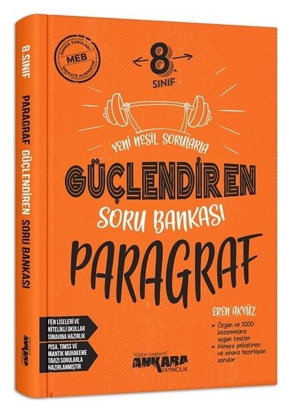 8. Sınıf Güçlendiren Paragraf Soru Bankası Ankara Yayınları