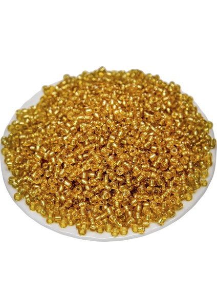 100 gr Açık Altın 06 Numara Hobi Boncuğu