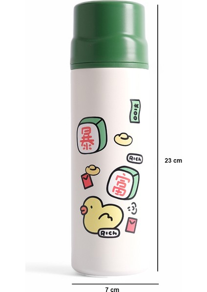 304 Kalite Paslanmaz Çelik Termos - Yalıtımlı 450 ml Termos (Ithal)