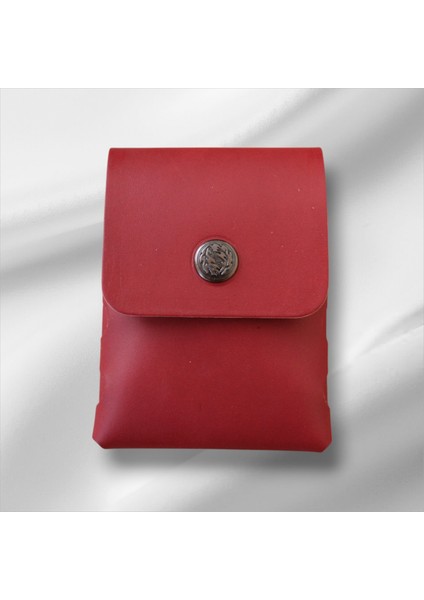 Hakiki Deri Kartlık – Dikişsiz, Şık ve Kompakt Tasarım, Kırmızı 10+ Kart Kapasiteli modelleri