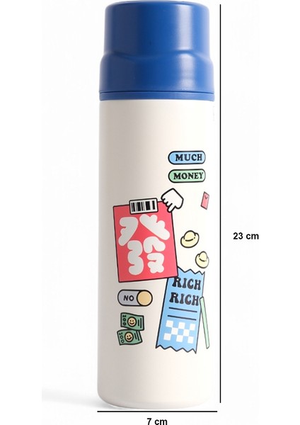304 Kalite Paslanmaz Çelik Termos - Yalıtımlı 450 ml Termos (Ithal)