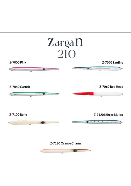 Zargan 21 cm 30 gr Su Üstü Maket Yem