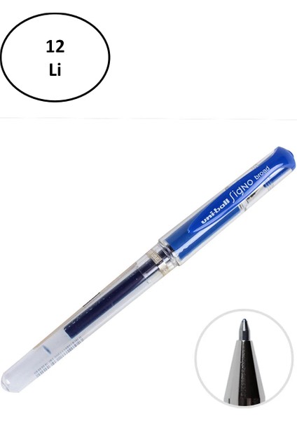Uni-Ball UM-153 Signo Broad Imza Kalemi 1.0 mm Mavi 12'li