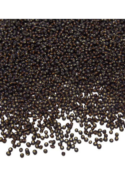 100 gr Kristal Koyu Kahve 06 Numara Hobi Boncuğu