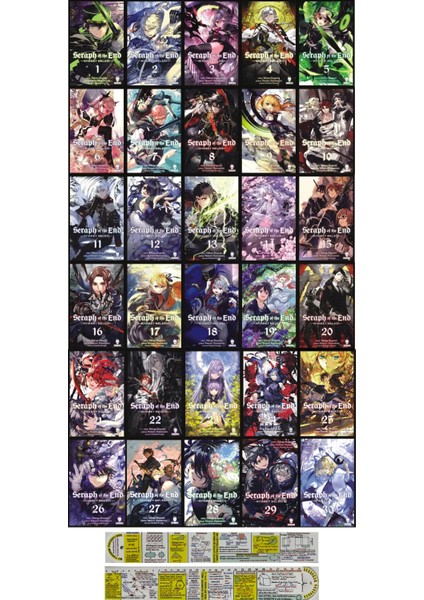 Seraph Of The End 30 Cilt Manga Seti + Mat. Öğreten Cetvel