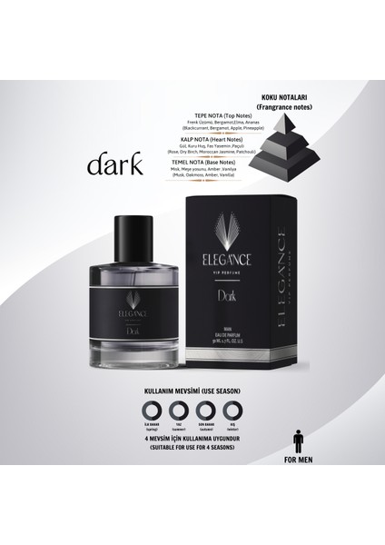 Darkness 50 ml Edp Afrodizyak Etkili Erkek Parfümü (For Men).
