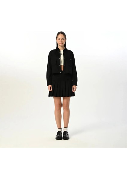 09-15 Yaş Kız Çocuk Gabardin Ceket Etek Takım - Siyah modelleri