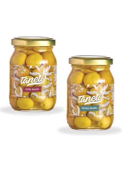 Yeşil Çizik ve Kırma Zeytin 200 gr (100 gr x 2)