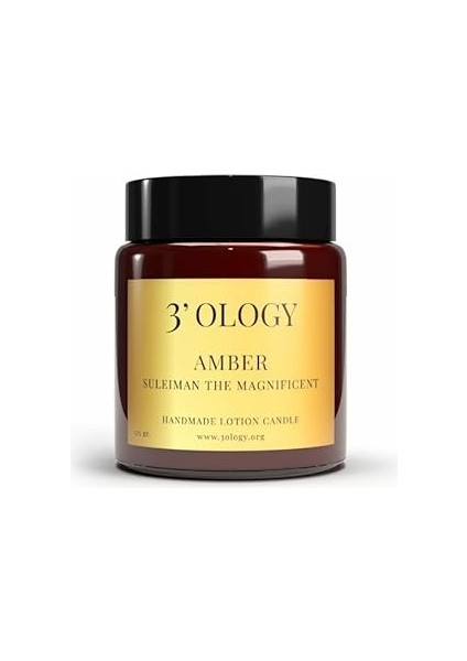 3'ology Amber Suleiman The Magnificent Handmade Lotion Candle, 125 gr