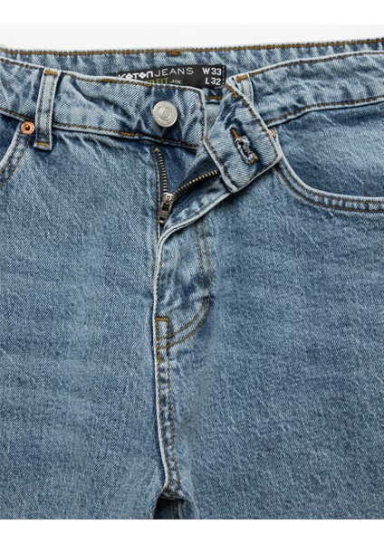 Normal Bel Pamuklu Tapered Fit Jean Pantolon - Joe Jean