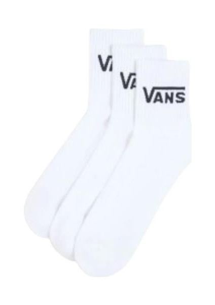 Classic Half Crew VN000BHXWHT1 ERKEK Beyaz Çorap