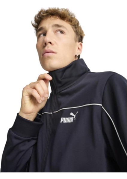 Poly Piping Suit 684852-16 ERKEK Lacivert Eşofman Takımı
