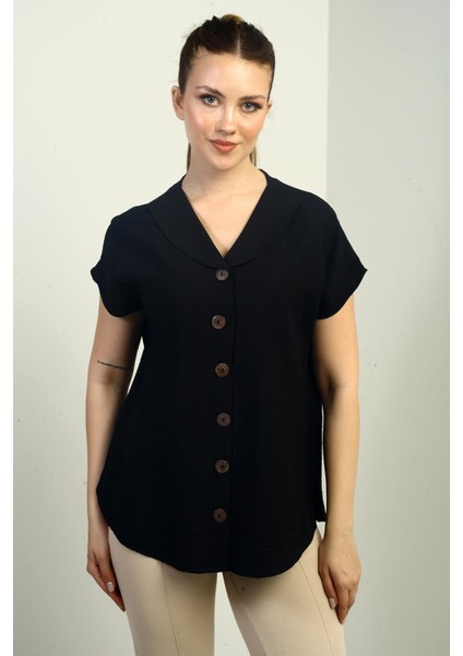 Kadın Şal Yaka Oversize Gömlek modelleri