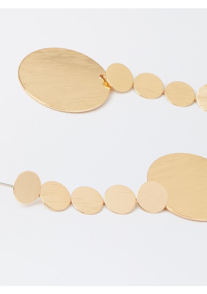 Gold Sallantılı Uzun Küpe modelleri