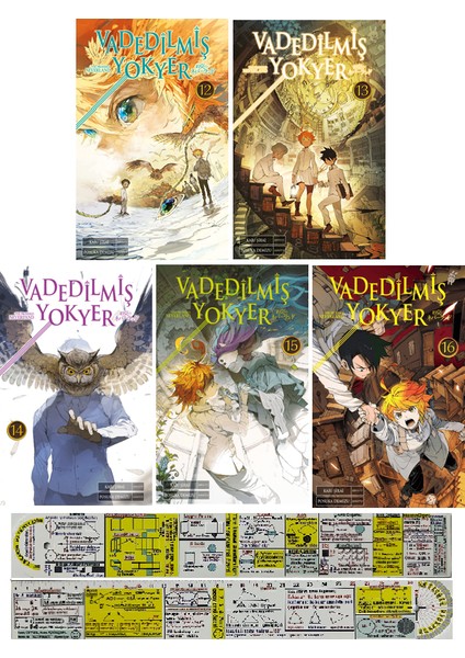 Vadedilmiş Yokyer 12-13-14-15-16. Ciltler Manga Seti + Mat. Öğreten Cetvel